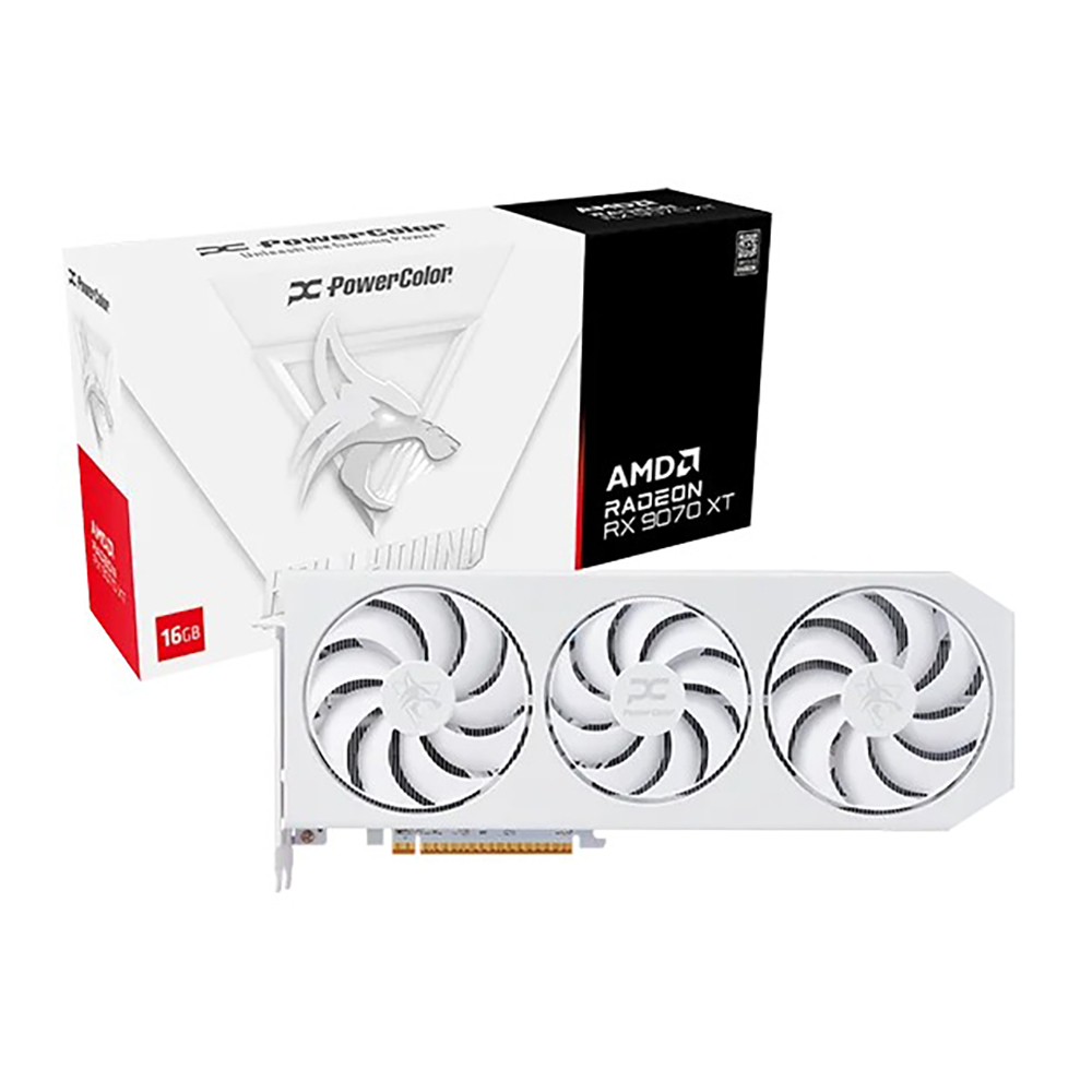 お得セット White Spectral Hellhound AMD GDDR6 16GB XT 9070 RX Radeon グラフィックボード・グラボ・ビデオカード